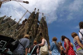 Turistes Sagrada Família
