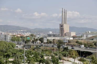 Tres xemeneies Besòs Catalunya Media City