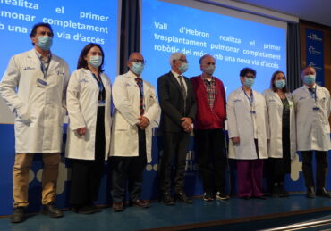 Presentación Vall d'Hebron primer trasplante pulmonar completamente robótico sin abrir tórax