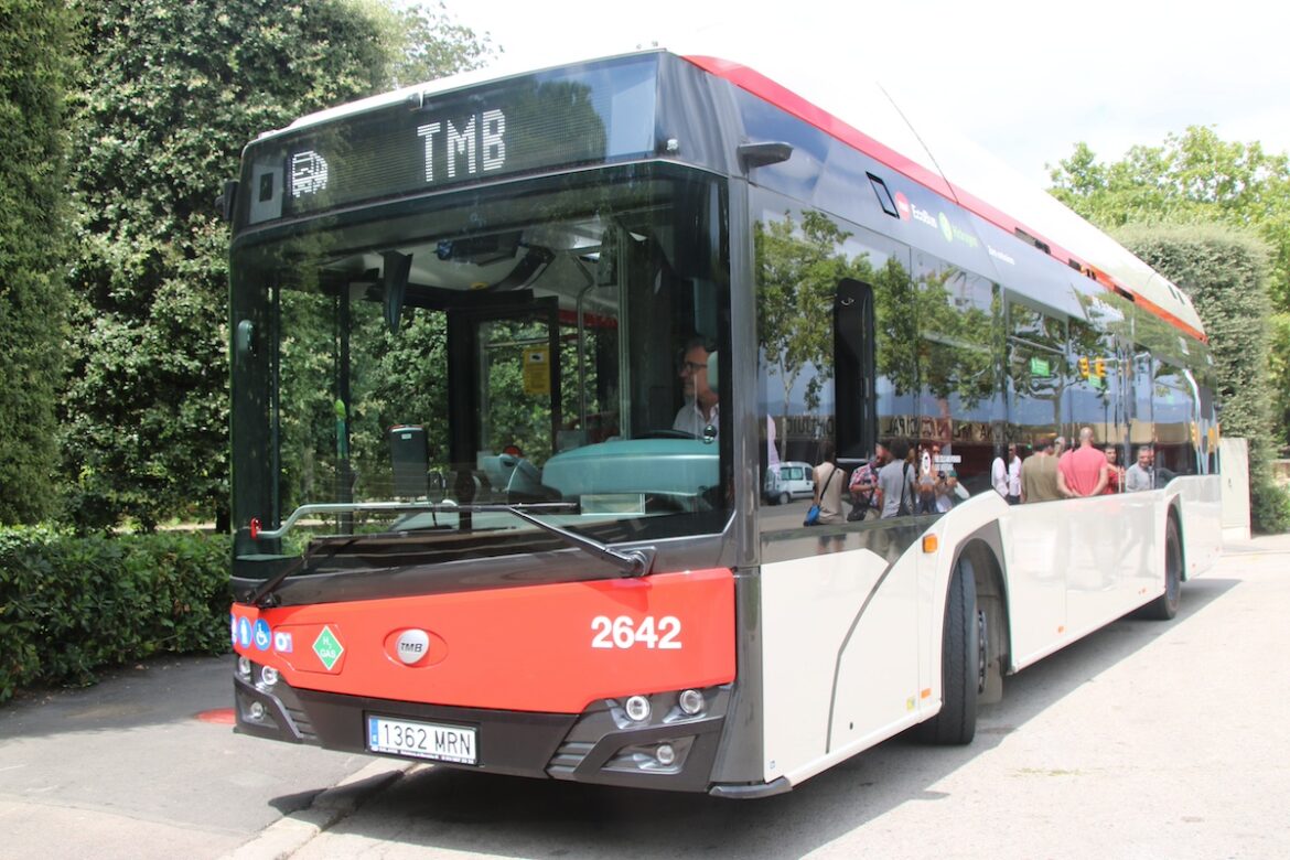 Autobús de TMB de hidrógeno verde