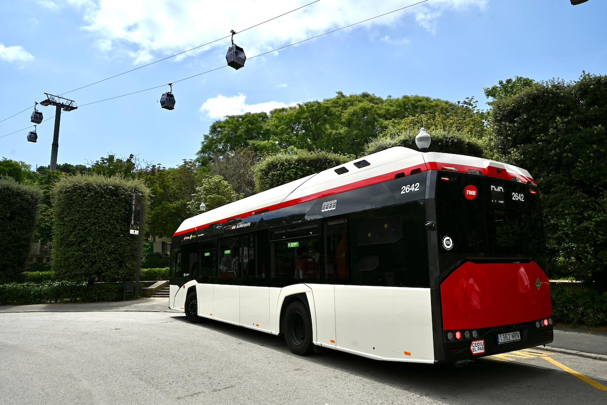 Autobús de hidrógeno verde de TMB. 