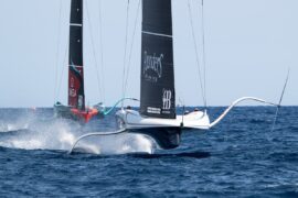 Regata preliminar de la Copa del América.