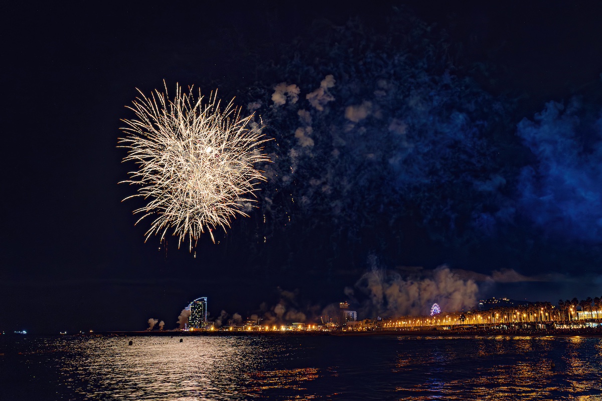 El Festival Pirotènic Internacional en Barcelona. 