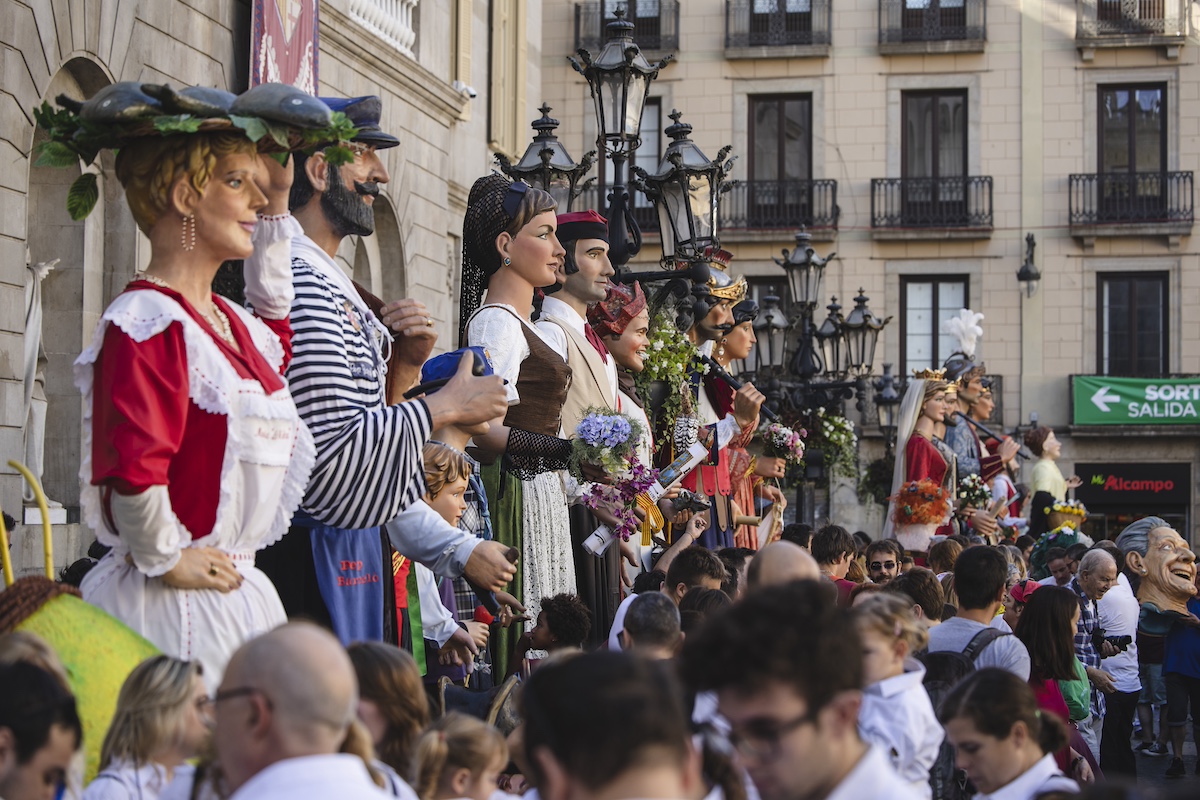 Gegants en Barcelona. 