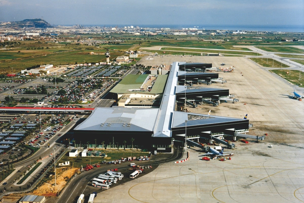 El Aeropuerto de Barcelona-El Prat en 1992, preparado para los Juegos Olímpicos. 