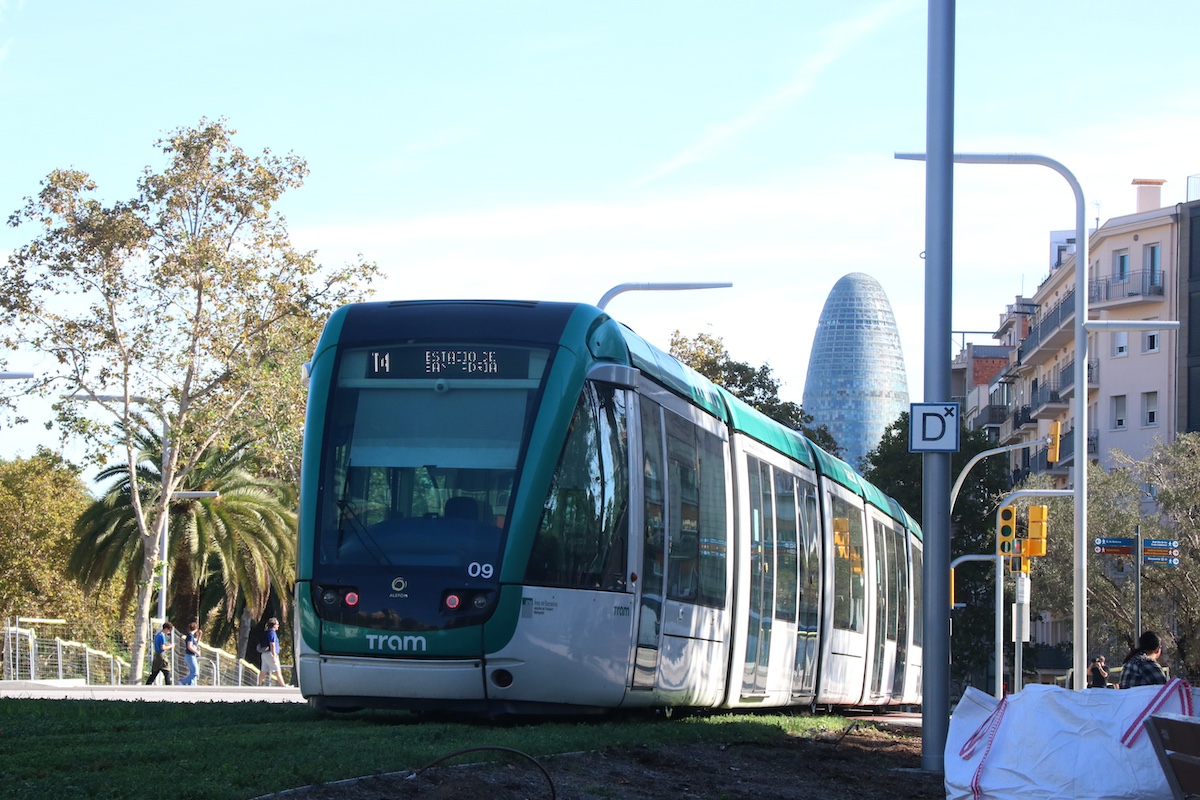 Tranvía en Barcelona.