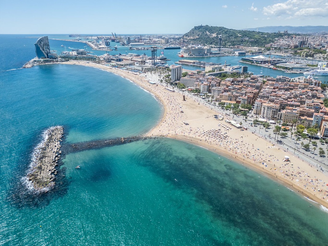 Vistas del litoral de Barcelona. 