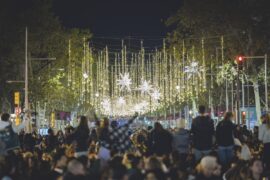 Luces de Navidad en Barcelona.