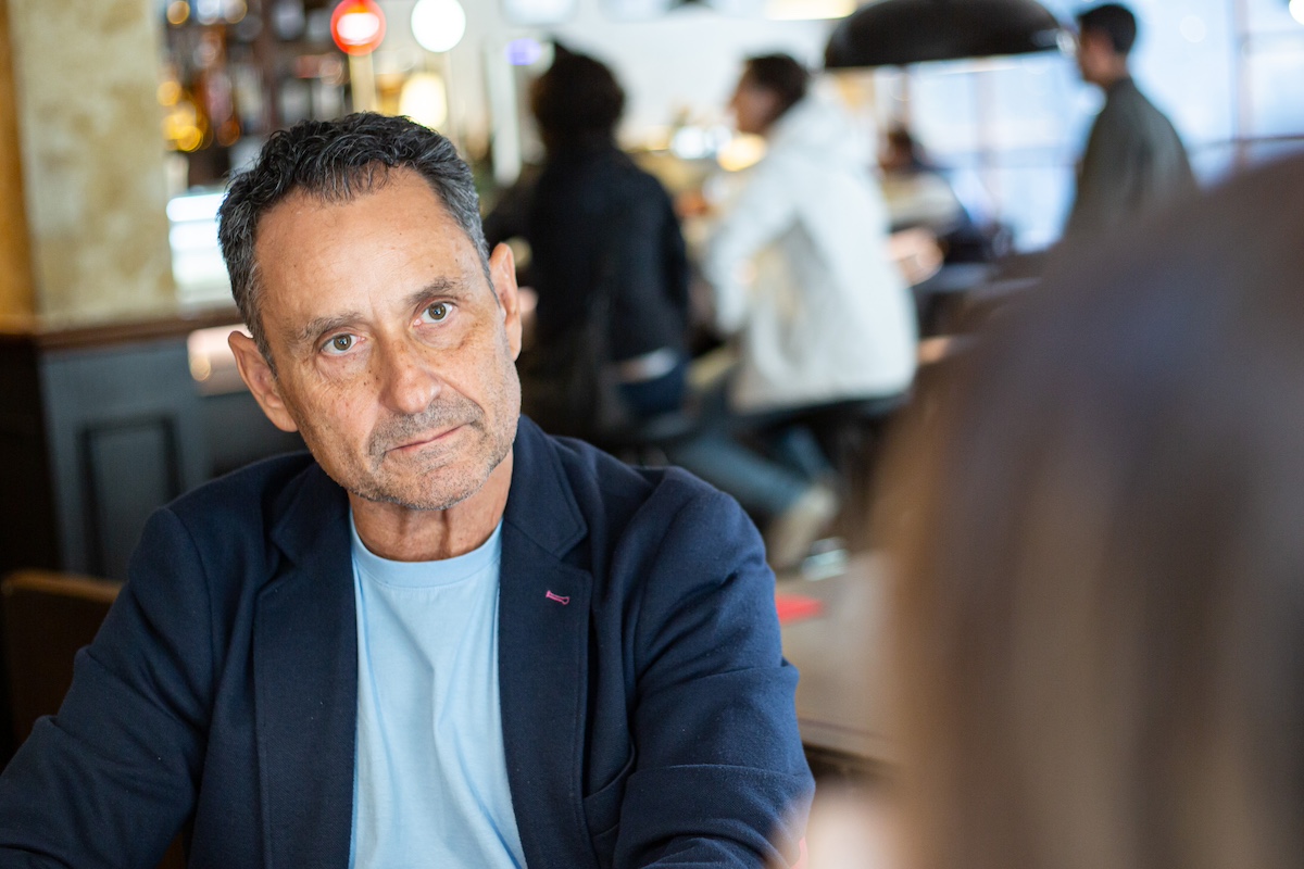 Enrique Tomás en el bar Antúnez. 