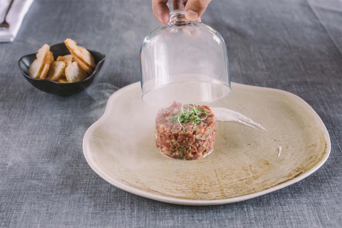 'Steak tartar' de ternera del Pallars del restaurante 1497