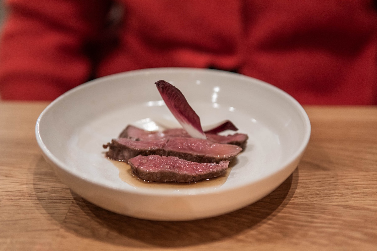 Plato del restaurante barcelonés Âme. 