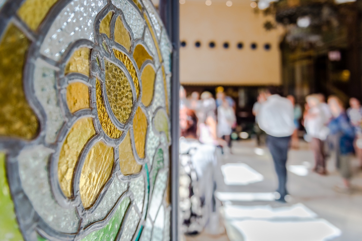 Visita 'Herois de la construcció del Palau', en el Palau de la Música Catalana