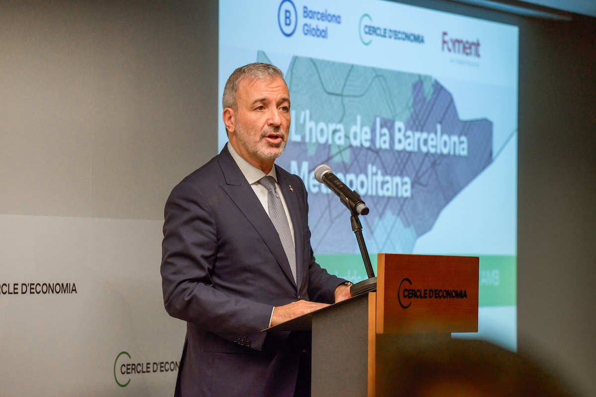 Jaume Collboni en una jornada en el Círculo de Economía. 